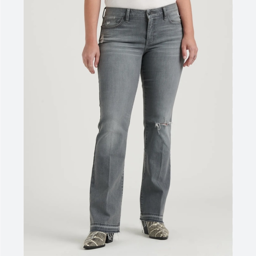Lucky Brand Gray Low Rise Bootcut Flare Jeans | Size 6